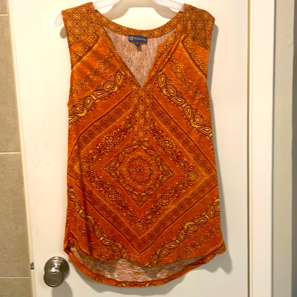 Democracy Womens Orange Blouse